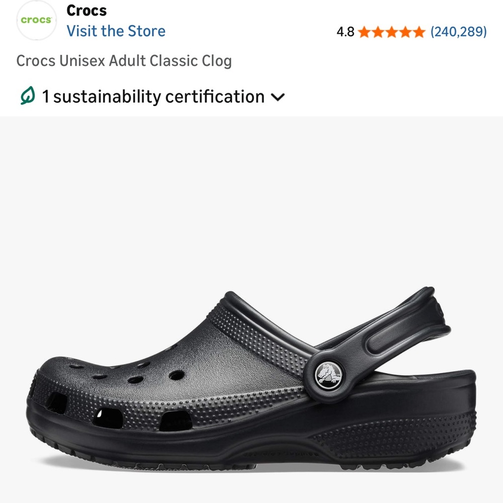 NWOT Crocs Adult Classic Clog